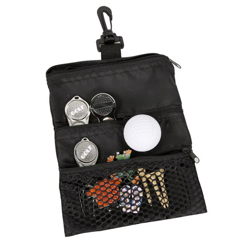 1PC Golf Ball Cloth Bag Golf Tack Bag Golf Ball Bags Holder Mesh Pouch Storage for Outdoor Training Supplies Accessories