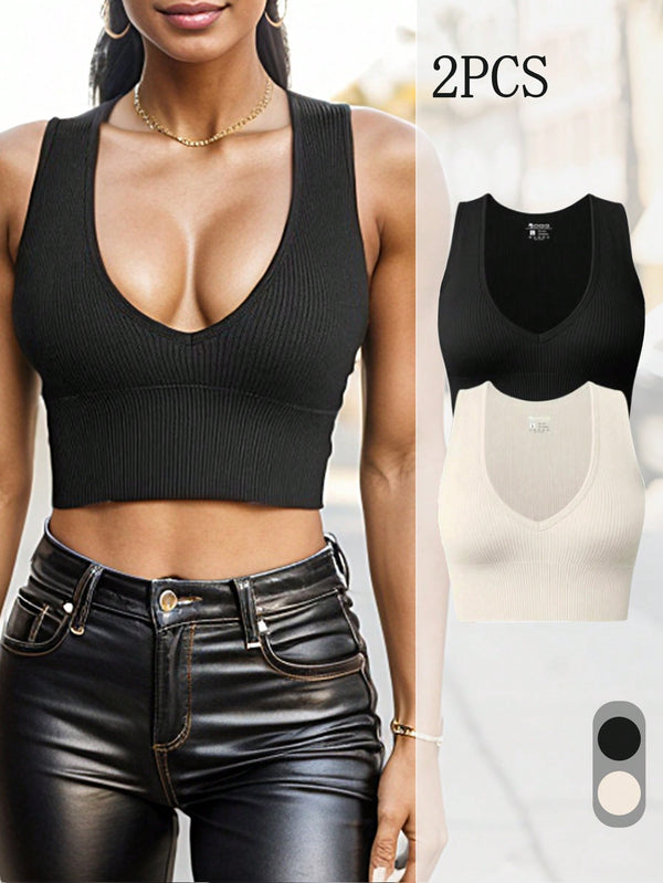 Yoga Basic Women'S Yoga Tank Top with Braided Straps