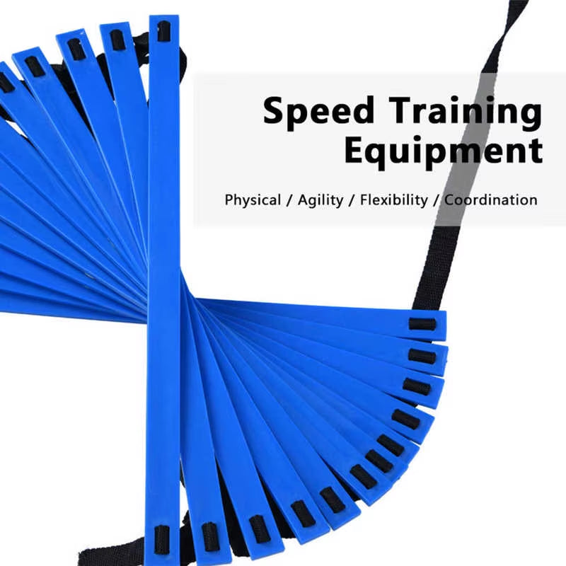 Soccer Training Ladders Speed Kit 19 Ft Flat Ladder + 10Pcs Disc Cones for Athletic Training Ladder Stairs