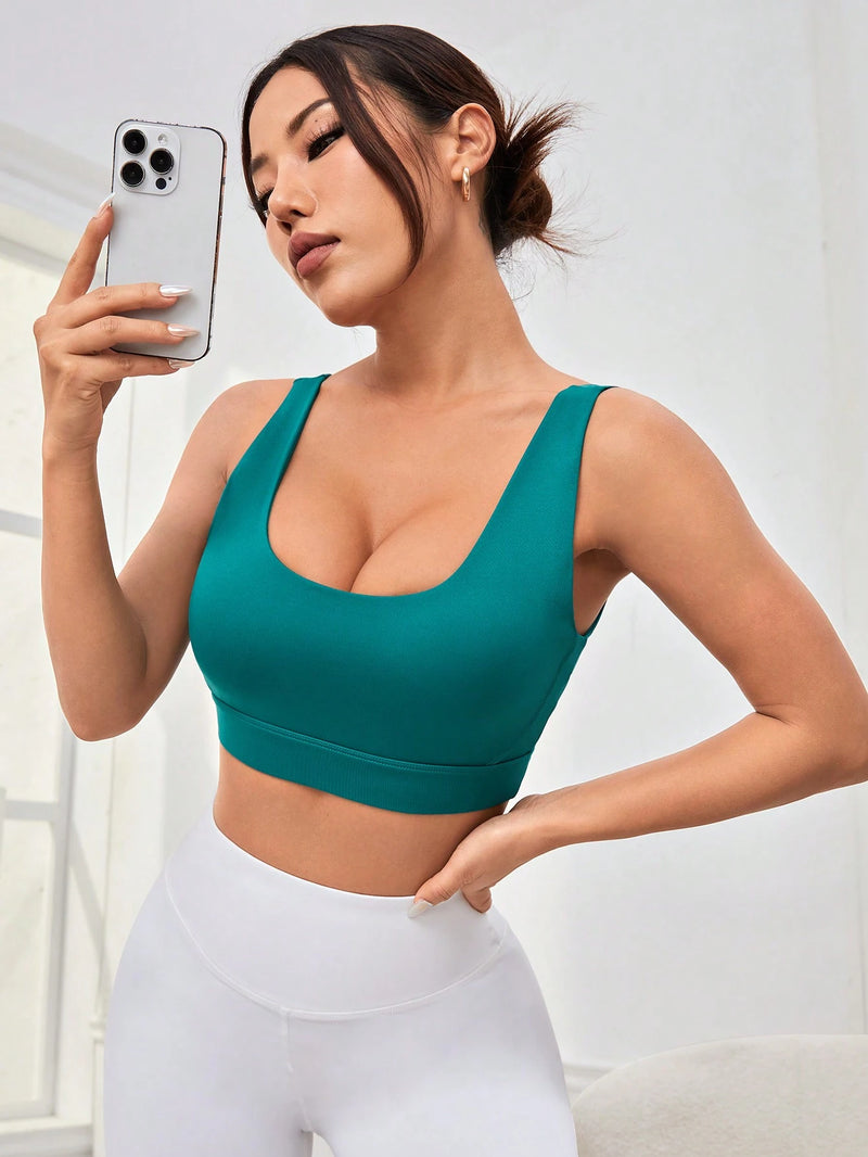Yoga Basic Shockproof, Breathable, Suitable for Outdoor Running, Yoga, Tight High-Intensity Exercising, Sleeveless Top