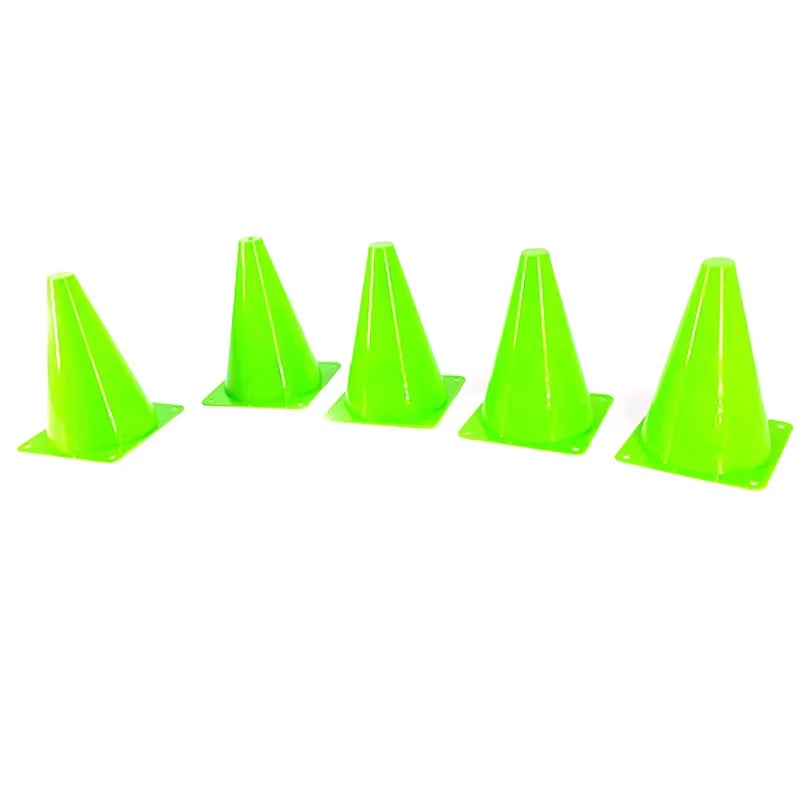 5Pcs18Cm Sign Bucket 6Inch Barrier Football Road Flat Training Cone Roller Pile Springback Marking Cup Symbol Sports Accessories