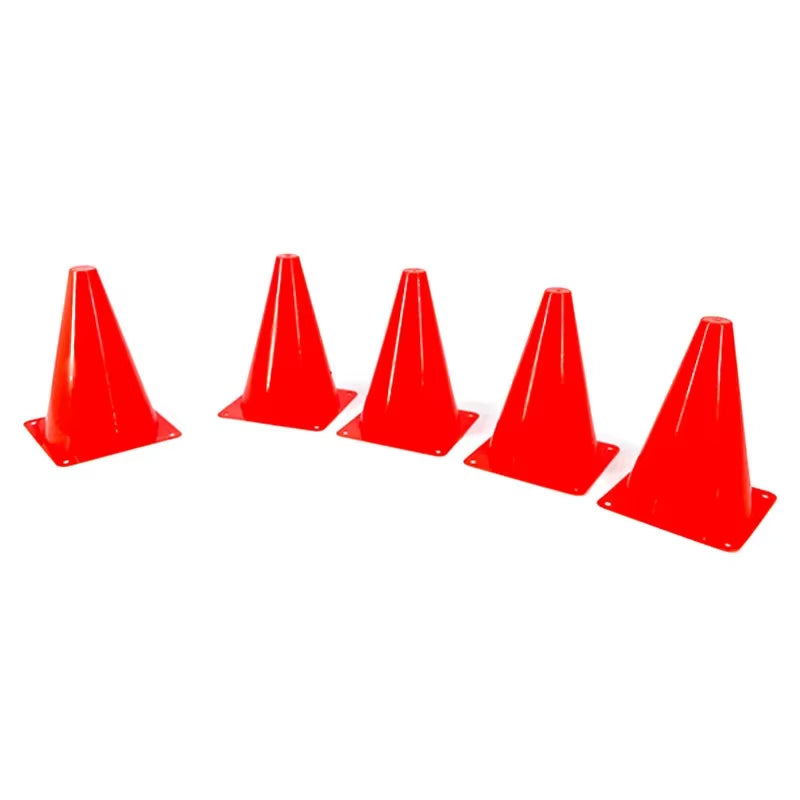 5Pcs18Cm Sign Bucket 6Inch Barrier Football Road Flat Training Cone Roller Pile Springback Marking Cup Symbol Sports Accessories