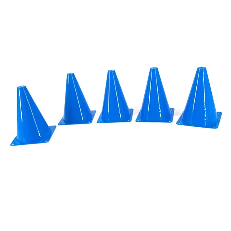 5Pcs18Cm Sign Bucket 6Inch Barrier Football Road Flat Training Cone Roller Pile Springback Marking Cup Symbol Sports Accessories