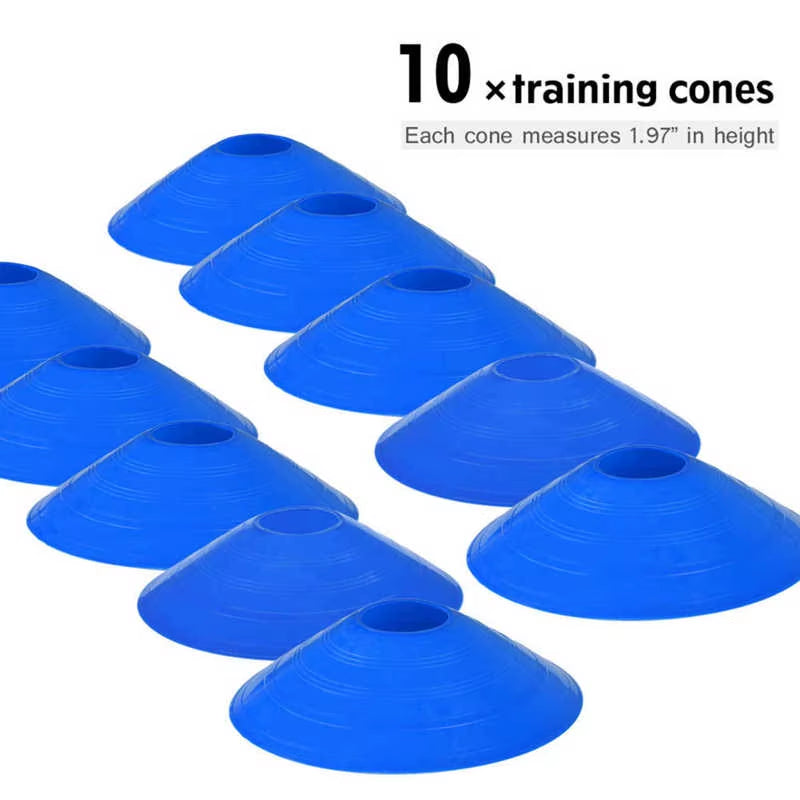 Soccer Training Ladders Speed Kit 19 Ft Flat Ladder + 10Pcs Disc Cones for Athletic Training Ladder Stairs