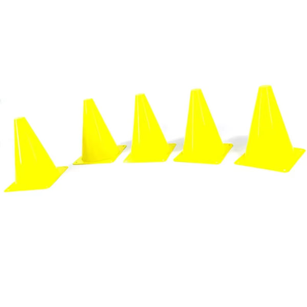 5Pcs18Cm Sign Bucket 6Inch Barrier Football Road Flat Training Cone Roller Pile Springback Marking Cup Symbol Sports Accessories